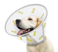 Supet Dog Cone After Surgery, Recovery Pet Cone Collar to Stop Licking, Adjustable Soft Elizabethan Dog Cone Collar for Large Medium Small Dogs with Soft Protect Edge
