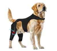 Supet Dog Rear Leg Sleeve to Stop Licking- Potty-Friendly for TPLO ACL Surgery Leg Injuries, Chew Resistant Washable Recovery Sleeve, for Male and Female Pets (XS)