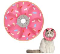 Supet Inflatable Cat Cone Collar Soft to Stop Licking, Adjustable Cat Recovery E Collar after Surgery, Cat Donut Collar for Small Medium Large Cats Kitten Pet