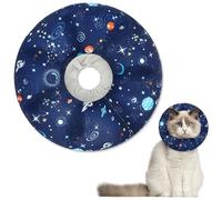 Supet Inflatable Cat Cone Collar Soft to Stop Licking, Adjustable Cat Recovery E Collar after Surgery, Cat Donut Collar for Small Medium Large Cats Kitten Pet