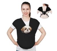 Supet Puppy Sling Carrier for Small Pets, Hands Free Adjustable Dual Wide Dog Sling Carrier, Reducing Back Neck Pain Anti-Anxiety Puppy Front, Soft Breathable Dog Carrying