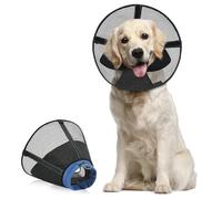 Supet Soft Mesh Dog Cone Alternative, Comfortable Post-Surgery Collar for Small Dogs, Breathable Elizabethan Collar to Stop Licking