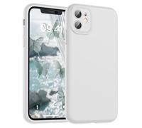 SUPFINE Designed for iPhone 11 Case,Premium Liquid Silicone with [Soft Anti-Scratch Microfiber Lining][Upgraded Camera Protection] Slim Shockproof Protective Phone Case for Men Women Girls,White