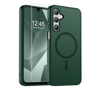SUPFINE Magnetic for Samsung Galaxy A16 5G Case with Screen Protector,(Compatible with MagSafe)(Military Grade Drop Protection) Slim Translucent Shockproof Phone Case,Forest Green