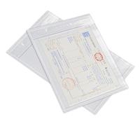 Supfive Clear Document Enclosed Wallet 100pcs (A5 170x250mm) Peel & Seal Plastic Envelopes, Packing Lists & Delivery Notes for Parcels, Shipping Postage Pouches Bags
