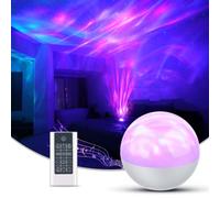 SUPFOO Galaxy Projector for Bedroom, Star Night Light with White Noise & Bluetooth Music, Aurora Remote Control & Timing, Party, Home (White)