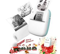 Supfoto C9 Portable Thermal Bluetooth Wireless Phone Printer, Small Instant Pocket Printer for iOS & Android, iPhone, Anatomy Picture, Children DIY Blue