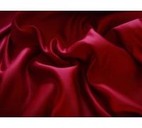 SUPGOD Gorgeous Silky Satin Fabric, Dressmaking, Wedding, Prom, Crafts - Deep Red - Per Metre