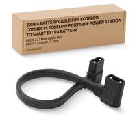 SUPGOO Extra Battery Cable for EcoFlow Delta 2 & Delta 3 Plus Extra Battery | Connects extra battery to power station; 20 in braided XT150; not compatible with Delta Pro/Pro 3/Ultra/3 Max, Wave 2/3