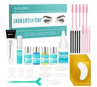 SUPGUDER Lash Lift and Color Kit - 4-in-1 Lash Lift & Brow Lamination Set for Home | Eyelash Perm & Brow Color Kit - Lash Lift Kit for Natural Curl & Black Color - Lasts Weeks