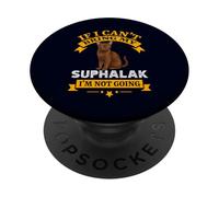 Suphalak Cat Funny If I Can't Bring My Cat I'm Not Going PopSockets Adhesive PopGrip