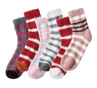 Suphigher Fluffy Socks - Fluffy Socks Womens 4-7, 6 Pairs Ladies Thermal Bed Cosy Socks for Women, Girls Warm Fuzzy Fleece Comfy Socks for Winter Home Sleeping
