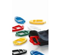 SUPI Sock Clips Sock Holder - Clever Patent from Finland - Gentle on Fabrics - Pack of 15 - 5 Each in One Colour - Three Different Assortments to Choose From