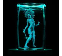SUPIA ART FACTORY Dead by Daylight 3D Crystal Figure - Killer Spirit - RGBW 16 Colorful LED Lighting Stand with Laser Engraved Crystal Figure