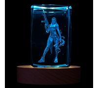 SUPIA Valorant 3D Crystal Figure - Agent Reyna - RGBW 16 Colorful LED Lighting Stand with Laser Engraved Crystal Figure. Valorant Gift, Gaming Accessories for Gamer. Decoration for Gaming Desk.