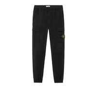 Supima Cotton Stretch Cargo Trousers - male - Stone Island - Slim-fit Trousers - Black - W34 - Trousers W34