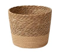 SUPIRING Straw Weaving Flower Plant Pot Wicker Basket Rattan Flowerpot Storage Basket Handmade Woven Planter Basket L
