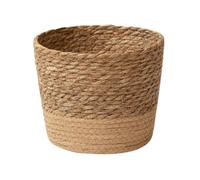 SUPIRING Straw Weaving Flower Plant Pot Wicker Basket Rattan Flowerpot Storage Basket Handmade Woven Planter Basket M