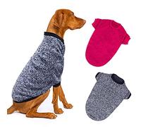 SUPJADE 2Packs Dog Jumpers Suits for Medium Large Dogs Sweaters Outfits Clothes Apparel for Winter Warm Holiday Xmas Pet Costumes (Large (Chest:88cm,Back:69cm))