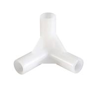 Supkancl 1/10PCS Tee Corner Fitting 10pc 3-Way 8mm PE Plastic Right Angle Tee Corner Connector(10pcs 8.5mm)