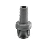 Supkancl 1/2Pcs 1/2" 3/4'' To 8~16mm Grey PVC Male Thread Connector Aquarium Fish Tank Feedwater Joint Garden Irrigation Fittings(G1I2-10mm,2 pieces)