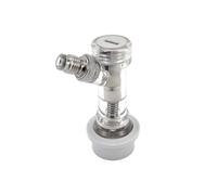 Supkancl 1PC PREMIUM BALL LOCK DISCONNECT MFL (GREY/GAS) - WITH INTEGRATED CHECK VALVE