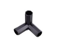 Supkancl 2PCS 11mm Black Flower Stand Connector Garden Greenhouse Pole Joint Gardening Connection Fittings(11mm Three-way)