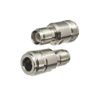 Supkancl 2pcs Connector Adapter N To RP TNC Male Plug & Female Jack RF Coaxial Converter Wire Terminal Brass Straight 50ohm(Type 3-2pcs)