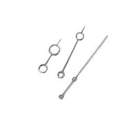 Supkancl Hollow Large Circular Pointer Gold Rose Silver Blue Non Luminous Watch Needle Compatible with NH35/364R/7S Movement(Silvery)