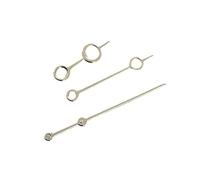 Supkancl Hollow Large Circular Pointer Gold Rose Silver Blue Non Luminous Watch Needle Compatible with NH35/364R/7S Movement(Golden)