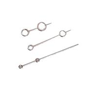 Supkancl Hollow Large Circular Pointer Gold Rose Silver Blue Non Luminous Watch Needle Compatible with NH35/364R/7S Movement(Rose Gold)