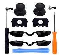 Supkeyer 2Pack Upgraded Bumpers Replacement LB RB Triggers Repair Buttons Parts +Front Damper for Xbox One Elite Controller & Xbox One Controller with 3.5mm Jack, with T6 T8H Screwdriver Kit