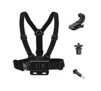 Supkeyer Adjustable Action Camera Chest Mount Harness for Insta 360 X5 X4 X3, Chest Strap Body Mount for Gopro Hero Series and Fusion Max, DJI OSMO Action, AKASO and Most Action Cameras for POV/VLOG