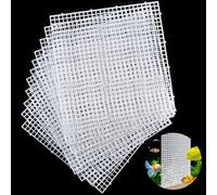 Supkiir 14pcs Aquarium Fish Tank Divider, Plastic Grate Isolation Board Partition, White Aquarium Filter Bottom Tray Egg Crate Light Diffuser Grid Panel
