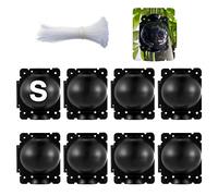 SupKing 8 Pcs Plant Rooting Grow Propagation Ball Small Black Assisted Cutting Rooting Reusable Plant Rooting Device High Pressure Ball Grafting Device Root Box Asexual Reproduction Equipment for Rose