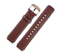 SUPKOUMKBG 16mm 18mm Leather Strap B6/b5 Bracelet Replacement Brown Wristband(B5-Blue-Gold,18mm)
