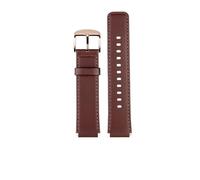 SUPKOUMKBG 16mm 18mm Leather Strap B6/b5 Bracelet Replacement Brown Wristband(B6-Brown-rose gold,18mm)