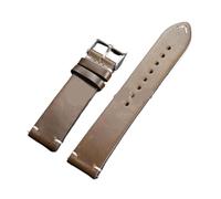 SUPKOUMKBG 18mm 20mm 22mm Vintage Oil Wax Leather Watchband 19mm 21mm 24mm Wristband Stitching Strap(Green,22mm)