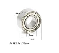 SUPKOUMKBG 608ZZ to 688ZZ Bearing 5x16x5mm 10/40pcs Miniature Ball Bearings Fit For VORON Mobius 2/3 3D Printer(685zz,40Pcs)