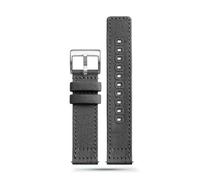 SUPKOUMKBG Canvas Watch Straps Nylon Band 18mm 19mm 20mm 22mm For Smartwatch Aaccessories(Grey 1,20mm)