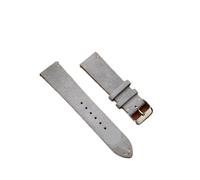 SUPKOUMKBG Soft Strap 22mm 18mm 20mm For Women Men Wristband Hand Sewn Band(Light Grey,22mm)