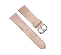SUPKOUMKBG Watch Strap Leather WatchBand 18mm 19mm 20mm 22mm Bracelet For Men Women Universal Wristband(Beige,20MM_ROSE BUCKLE)