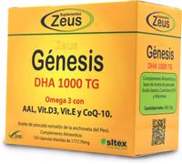 Suplementos Zeus Genesis Dha Tg 1000 mg Omega 3 60 Capsules