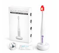 Suplexity LED Red Light Therapy Toothbrush - Rechargeable Teeth Whitening Toothbrush with Gentle Vibration, Oral Care Whitening Brush, USB Charging, 2 Replacement Brush Heads, Gum Care, Whiter Smile