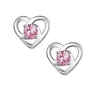 Suplight 925 Sterling Silver Claddagh Celtic Heart Stud Earrings, Dainty Tiny Irish Celtic Knot Jewelry for Women Girls (with Gift Box)