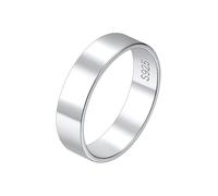 Suplight 925 Sterling Silver Ring for Women Men Engagement Couple's Wedding Bands Promise Ring 5MM Valentines Personalised Gifts Custom Jewellery Size 9