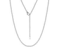Suplight Silver Necklaces for Women Stainless Steel Cable Chains 18 Inch 2mm Thin Rolo Link Necklace Metal Chain Hypoallergenic Waterproof Women's Jewellery Gift for Daughter