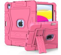 SUPLIK Case for iPad A16 11th Generation 11 Inch 2025 / iPad 10th Gen 10.9 Inch 2022, [Built-in Pencil Holder/Stand] Heavy Duty Military Grade Shockproof Fully-Body Rugged Protective Cover,Pink