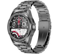 SUPLINK Metal Case and Bands Compatible with Google Pixel Watch Bands/2/3 Band 41mm Men,Stainless Steel Protective Rugged Case Wristbands for Pixel Watch 2 Band Accessor, Space Gray