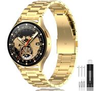 SUPLINK Stainless Steel Bands Compatible with Samsung Galaxy Watch 7 6 5 4 FE 40mm 44mm/5 Pro 45mm/Galaxy Watch 6 4 Classic 43mm 47mm 42mm 46mm/3 41mm/Active 2.4mm Men and